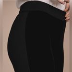 Anne Fontaine Andy Leggings Size 12 Black Dual Material In Velvet And Milano 44 Photo 1