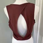Gymshark Cropped Tank Top Women's Size XL Burnt Red Yoga Work Out Photo 4