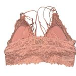 Aerie Women's Pink Lace Padded Plunge Bralette Size M Wireless Photo 1