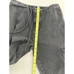 Cider  Cargo Jeans Pants Women’s Sz 30 Baggy Black Cuffed Grunge Wide Leg Pull On Photo 9