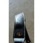 Baby Phat Vintage Mini Shoulder Handbag Black Leather Stone Logo Gold Charm RARE Photo 10