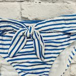 Jessica Simpson  High Waist Sunshine Stripe Bottoms Size XL Blue White Tie Belt Photo 2