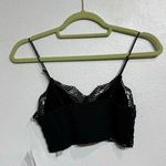 Free People  Intimately Black Mariana Cotton Bralette Sz XS NWT Photo 10