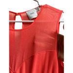 ASOS Maternity Mesh Keyhole Dress Peach/Orange Size 6 Photo 9