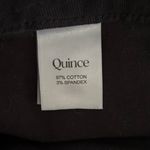 Quince Size 31 Wide Leg Crops Cropped Pants Stretch Black High Waisted Rise Photo 3