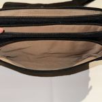 Baggallini  Black Crossbody Bag Triple Layer Zipper Purse Flap‎ Travel Organizer Photo 2