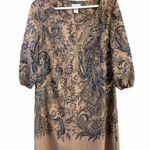 Soft Surroundings  Tunic Top Zip Front Blouse Paisley Size Medium Photo 1