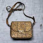 Next  Crossbody Bag in Brown Snake Print Photo 0