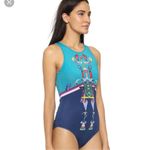 MARY KATRANTZOU x Adidas Teal Bodysuit Size XS Limited Edition Collaboration Blue Photo 9