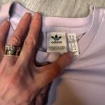 Adidas 💜 Trifold Logo Purple Women’s Tee•Size:M💜 Photo 3