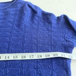 M Missoni Royal Blue Boxy Fit Long Sleeve Virgin Wool Blend Crewneck Sweater L Size L Photo 5