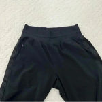 Athleta  Nolita Slim Tapered Crop Pant Black Side Stripe Size 4 Photo 4