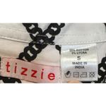 Tizzie Womens Shirt Dogs All Over Print Long‎ Sleeve Button Up Top Pink Small Photo 4