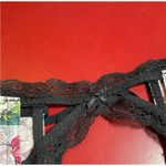 Victoria's Secret Victoria’s Secret Garter Belt XS/S Black Lace Floral Boudoir Lingerie NWT Sexy Photo 4
