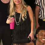 Moflora Fringe dress Black Photo 4