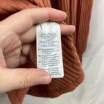 Madewell women's rustic orange soft knit balloon sleeve stretch sweater medium Photo 4