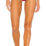 Lovers + Friends Adrift Swim Bikini Bottom in Fiery Red Sz M Photo 0
