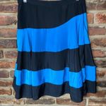 Derek Lam  For Design Nation Blue Black Striped A-Line Mini Skirt Women's Size 6 Photo 7