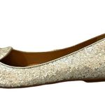 Coach NWOB Marah Glitter Bow Slip On Loafers Flats Sz 8.5 Metallic Gold Shoes Photo 3