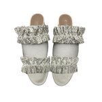 Charles David New Charles by  Women's 12M Faux Suede White Rhinestone Sandals Photo 1
