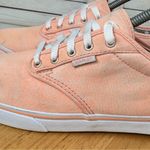 Vans  Authentic Marled Peach Lace Up Sneakers Shoes Peach Orange White 8.5 Photo 5