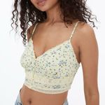 Aeropostale  floral lace button front cropped coquette tank top Photo 0