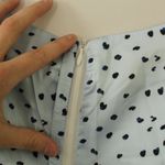 Choosy Light Blue Satin Polka Dot Dress Size Small Photo 11