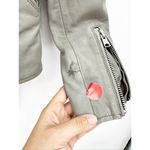 ALLSAINTS Balfern Leather Biker Jacket in Gray Size 0 FLAWED Photo 5