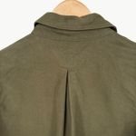 Amour Vert NWOT Genevieve Organic Cotton Utility Jacket | Medium | Olive Green Photo 6