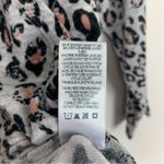 Sundry Draped Gray Leopard Print Hoodie Size Small Photo 11