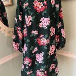 Ann Taylor  Vibrant Green Pink Floral Shift Dress 0 Short Photo 0