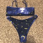 Zaful Bikini Set Galaxy Celestial Moon Star Blue Photo 0
