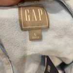 Gap NWT Tie Dye Vneck Hoodie Sweatshirt Blue White L Soft Comfy Photo 3