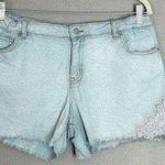 Cat & Jack Embroidered Jean Short (N12) Blue Size 18 Photo 0