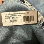 Super Cute NWT Straight Leg Jeans Size 28 Blue Photo 2