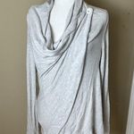 Alo Yoga  Double Drape Front Long Sleeve Cardigan Top Size Medium Photo 1
