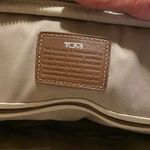 Tumi Canvas And Leather Trim Tote Bag Brown Photo 7
