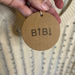 New BiBi Boutique Cream Textured Sleeveless Sweater Vest | Size XL White Photo 5