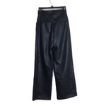 H&M  ladies black faux leather high waisted pants size 4 Photo 6