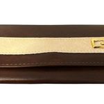 Vintage Star Brand Dark Brown Leather? Trifold Wallet Made in Hong Kong Classic Photo 1