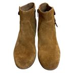 UGG Volta Ankle Boot Brown Suede Western Booties Buckles Block Heel Size 7 Photo 3