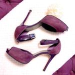 Nine West  Pumps Lisor Suede Stilettos Heels Closed Back Sandals Purple Size 9.0M Photo 2