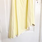 A.L.C. Delfina Dress one shoulder pleated cutout Canary yellow faux leather Photo 8