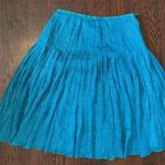 Vintage Spenser Jeremy 100% Silk Blue Sparkly Fairy Midi Skirt Size 6 Photo 0