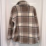 Z Supply Cross Country Plaid Jacket Lunar Grey Medium Sherpa Fleece Evereve Photo 3