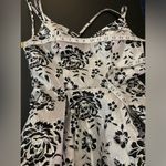 B Darlin NWT B. Darlin Juniors A Line Dress Sleeveless Shimmering Metallic Silver & Blac Photo 4