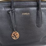 Furla Tessa Onyx Leather Tote with Gold Accents Photo 1