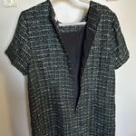 Loft Gold and Green Sheath Mini Dress Photo 4