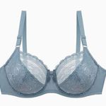 Plus Size Contrast Lace Push Up Solid Bra Photo 0