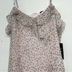 Lulus  Sing Sweetly Light Pink Floral Ruffled Mini Dress Womens XL Coquette Ditsy Photo 2